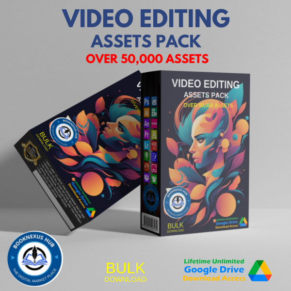 50,000+ Video Editing Assets Pack – After Effects & Premiere Pro Templates, Motion Graphics, Shapes & More