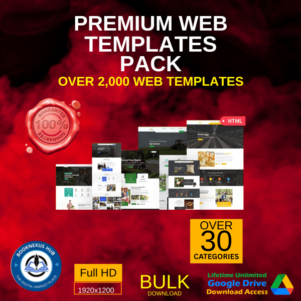 Preview of 1600+ Premium WordPress Themes Bundle featuring responsive, modern, and SEO-optimized website templates for business, blog, eCommerce, and portfolio use.