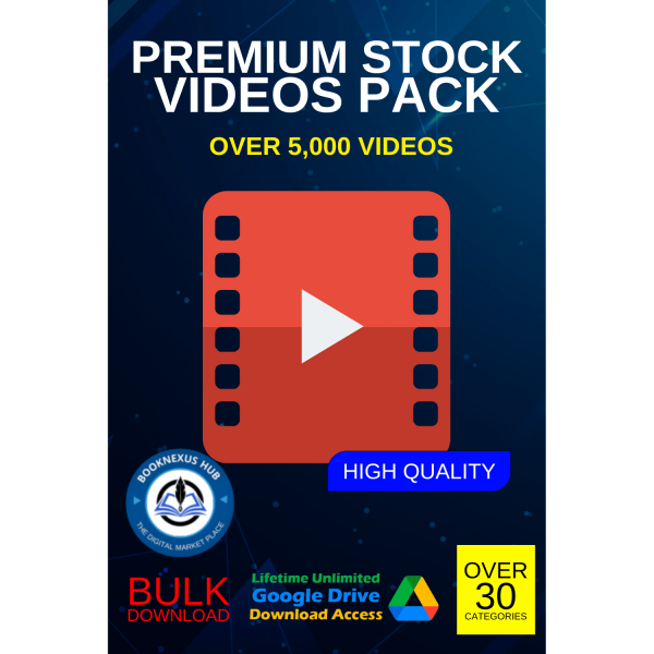 Preview of 5000+ Stock Video Footage Bundle including royalty-free HD and 4K clips, cinematic shots, and VFX videos for video editors and content creators.