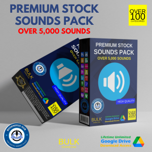 Preview of 5000+ Tock Sounds Pack including sound effects, 6-8 beat packs, and dholak loops – a complete sound collection for music producers and DJs.