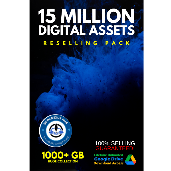 15 Million+ Digital Assets Resell Mega Bundle – Includes Graphic Design Packs, PLR eBooks, Stock Images, Fonts, Video Assets, Software, and More (14-in-1 Collection)