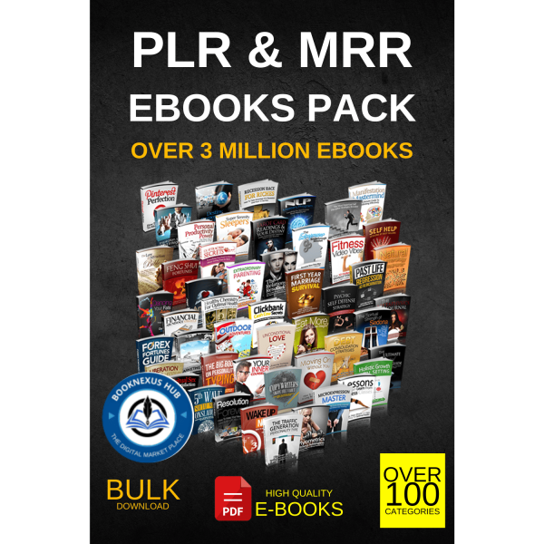 3 Million MRR eBooks Pack – massive digital product bundle with master resell rights, covering business, health, finance, and more.